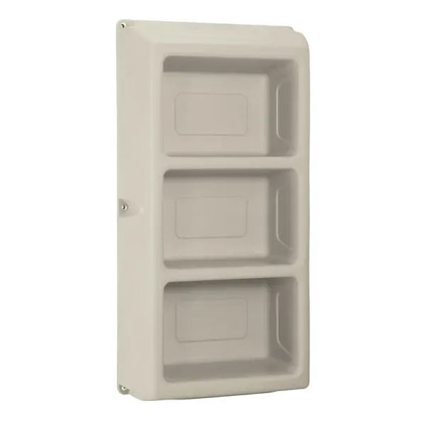 Attenda Suicide resistant 3 Shelf Storage Sand | Behavioral Safety Products