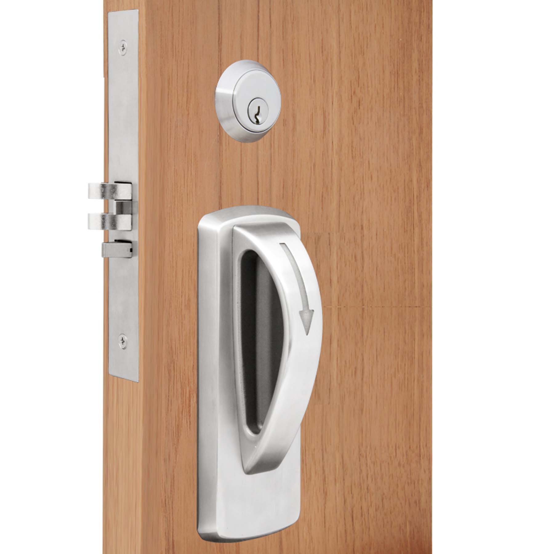 5-point ligature resistant mortise door latch set